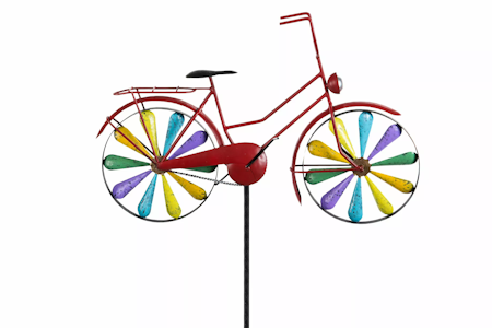 Trädgårdsstick Cykel Metall Färgglad