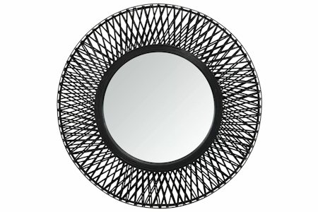 Spegel Net Bambu Svart
