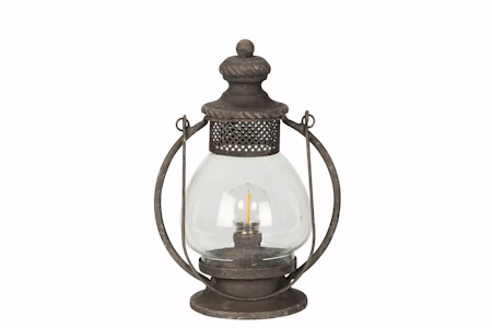 Lykta/Lampa Rund Batteri Metall