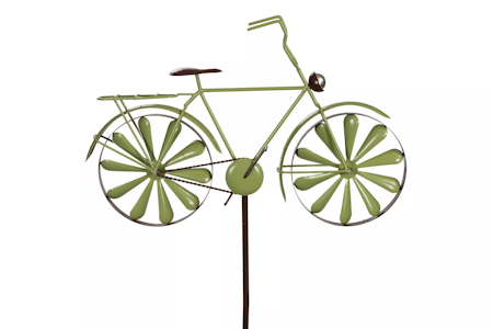 Trädgårdsstick Cykel Metall Grön