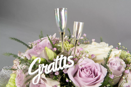 Champagne Glas Stick Guld