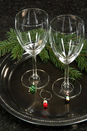 Vinglas/Koppmarkör Julmix Glas