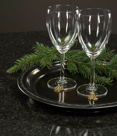 Vinglas/Koppmarkör Julmix Guld