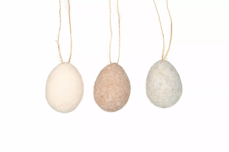 Ägg Ull Beige/Brun/Grå Mix