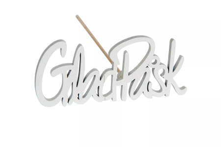 Glad Påsk Stick Vit