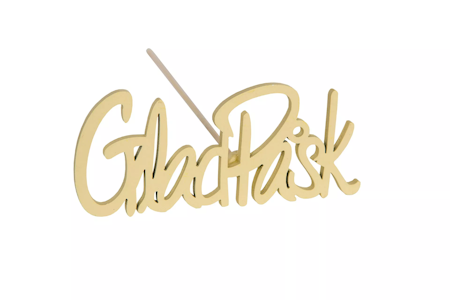 Glad Påsk Stick Gul