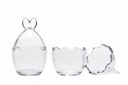 Äggskål Glas Bunny