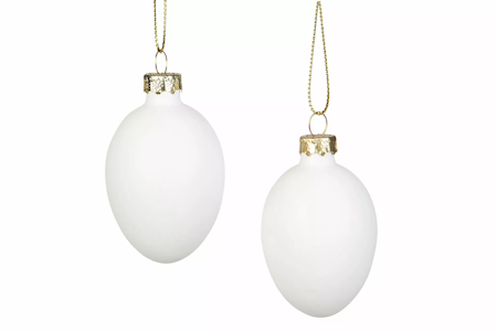 Ägg Glas Vita
