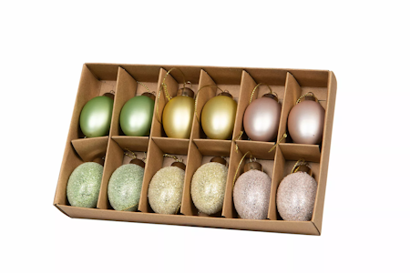 Ägg Glas Häng Pastell Mix