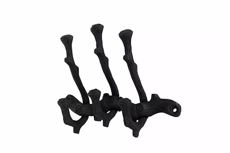 Kroklist Wood Small Svart