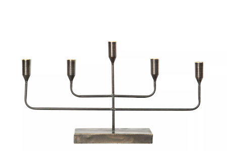 Ljusstake 5arm Svart