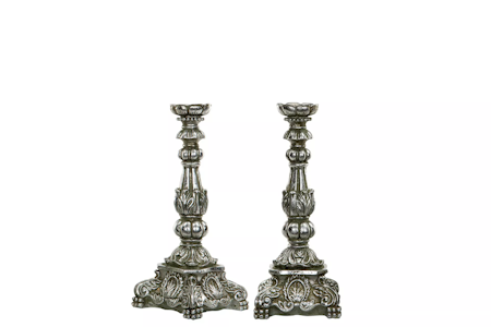 Ljusstake Enya Antik Silver Poly