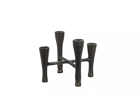 Ljusstake Svart Metall