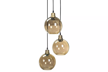 Taklampa Glasklot Champagne