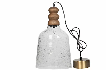 Taklampa Tahi Glas/Trä