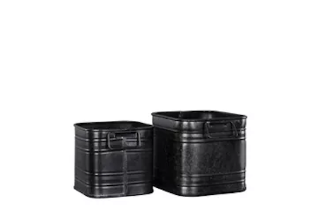 Kruka Kvadrat Svart