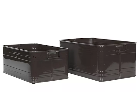 Kruka Kvadrat Emalj Choco