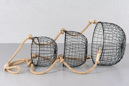 Korgar Metall 3-set Svart