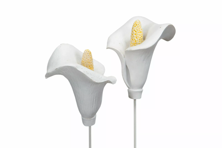Blomma Stick Kalla Vit Poly