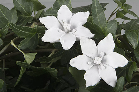 Blomma Stick Lilja Vit Poly