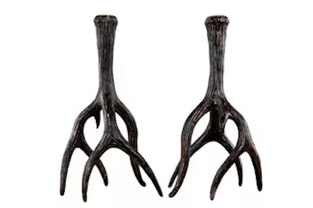 Ljusstake Renhorn Brun Poly