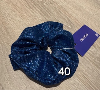 Blå glitter nr 40