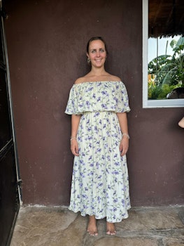Cream floral