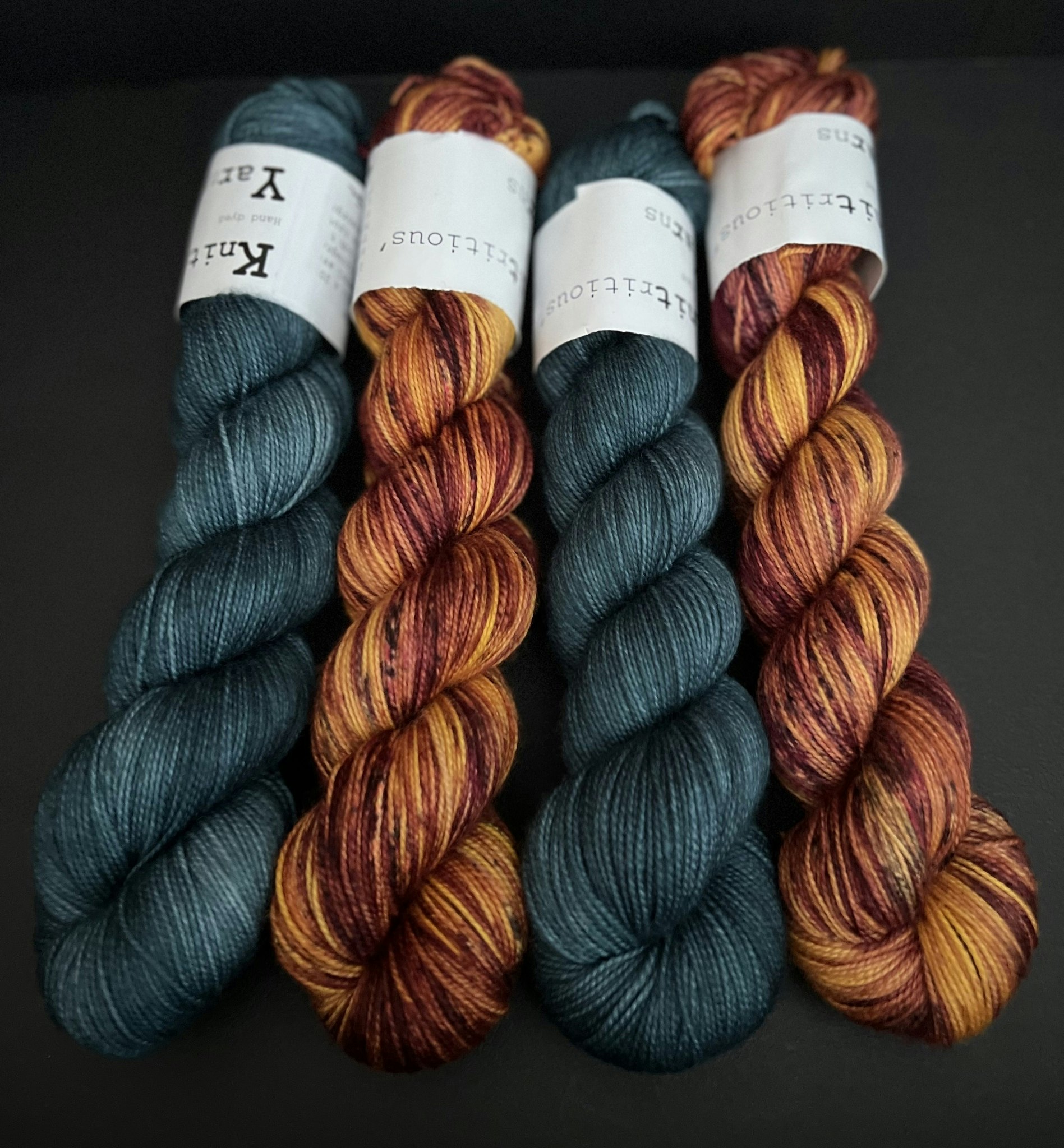 Kit, handfärgat garn