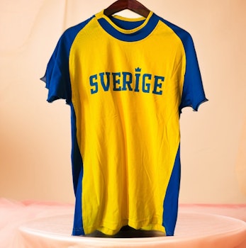 T Shirt Med Blå ärm