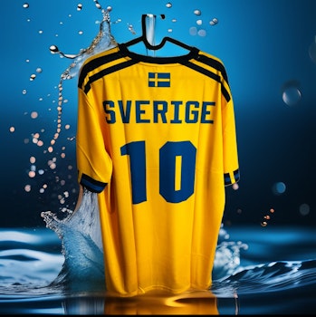 Snygg Sverige tröja Gul10
