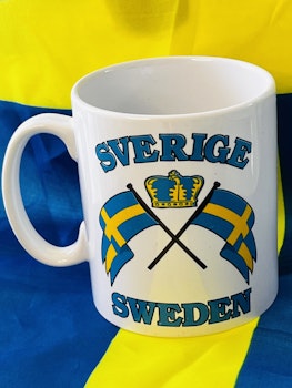 Sverige/Sweden mugg i Presentförpackning