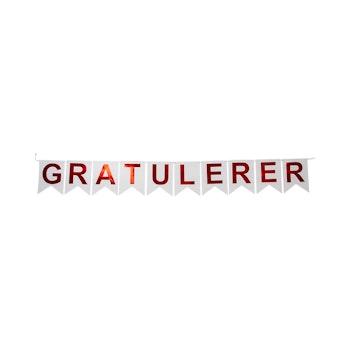 Banner "Gratulerar"