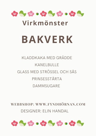 Virkade bakverk färdigt kit