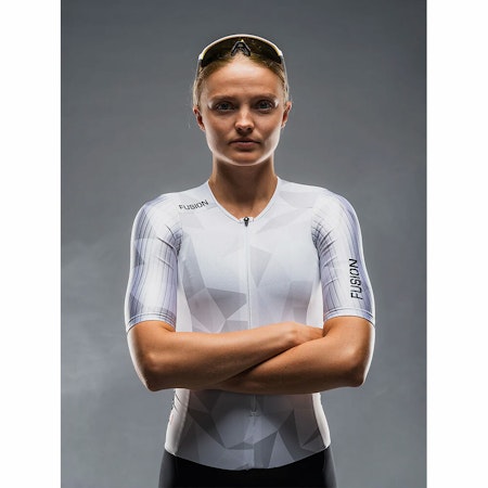 Fusion Tempo One Suit - White / Grey - Dam