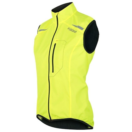 Fusion mens S1 Run vest Yellow - Herr