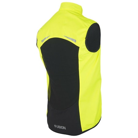 Fusion mens S1 Run vest Yellow - Herr