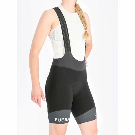 Fusion Womens SLI BIB Shorts Black - Dam