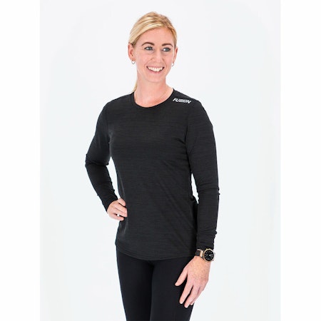 Fusion C3 LS Shirt - Black - Dam