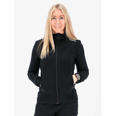 Fusion Womens Recharge Hoodie - Black - Dam