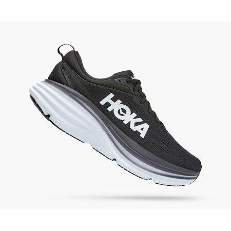 Hoka Bondi 8 Black / White - Herr