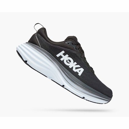 Hoka BONDI 8 Black / White - Dam