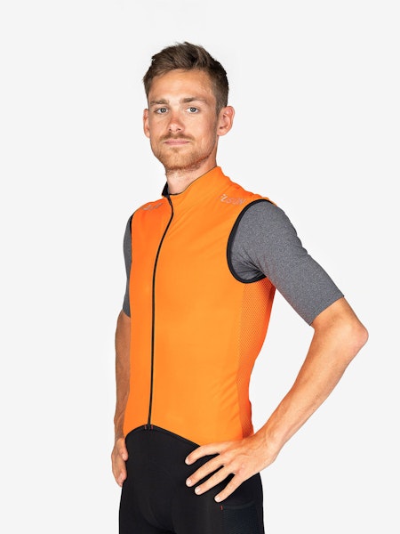 Fusion Mens Tempo Pro Cycling Vest Orange - Herr