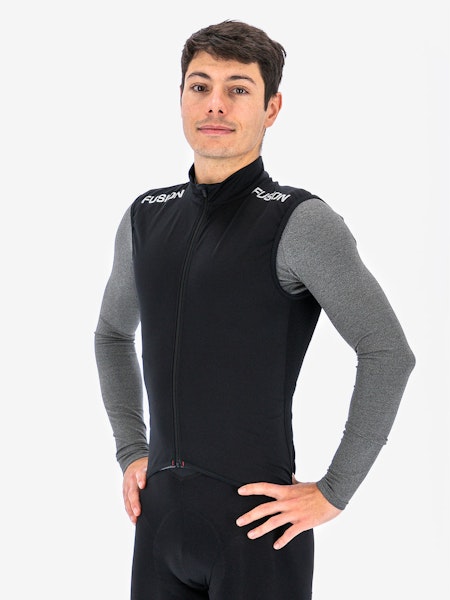 Fusion Mens Tempo Pro Cycling Vest Black - Herr