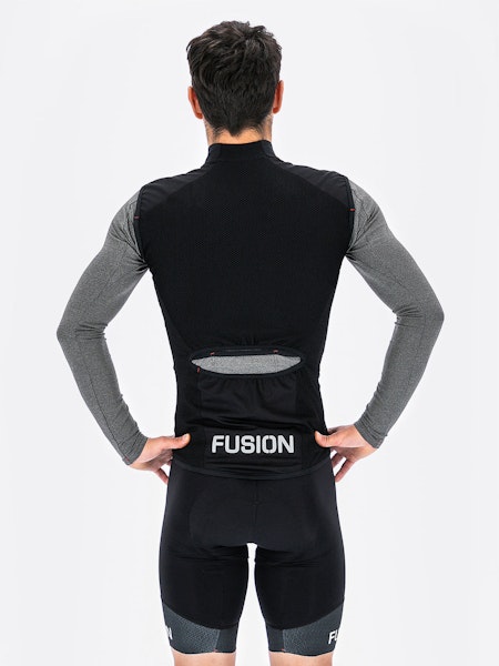 Fusion Mens Tempo Pro Cycling Vest Black - Herr