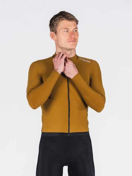 Fusion Mens Thermal Cycling Jersey Mustard - Herr