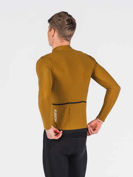 Fusion Mens Thermal Cycling Jersey Mustard - Herr