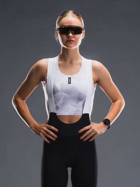 Fusion Womens Tempo Pro Top - White/Grey - Dam