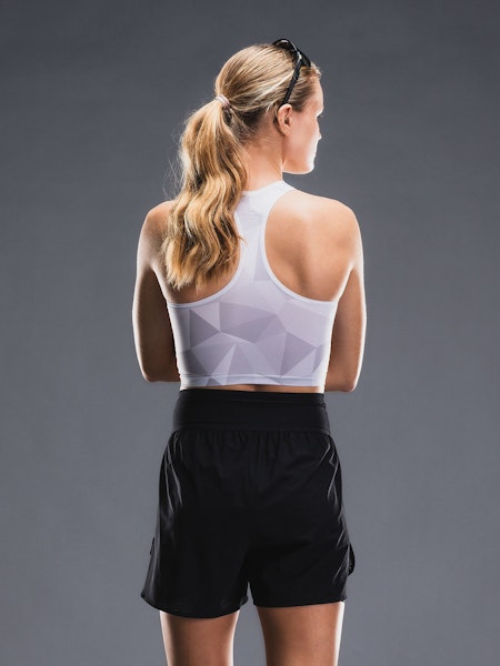 Fusion Womens Tempo Pro Top - White/Grey - Dam