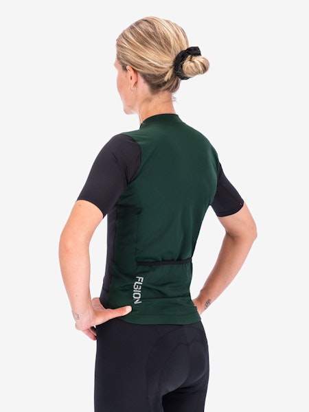 Fusion Womens Cycling Jersey - Green - Dam