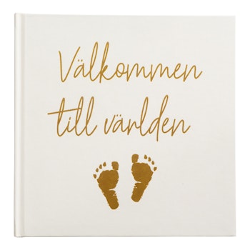 Gästbok, "Välkommen till världen"